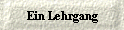 Ein Lehrgang